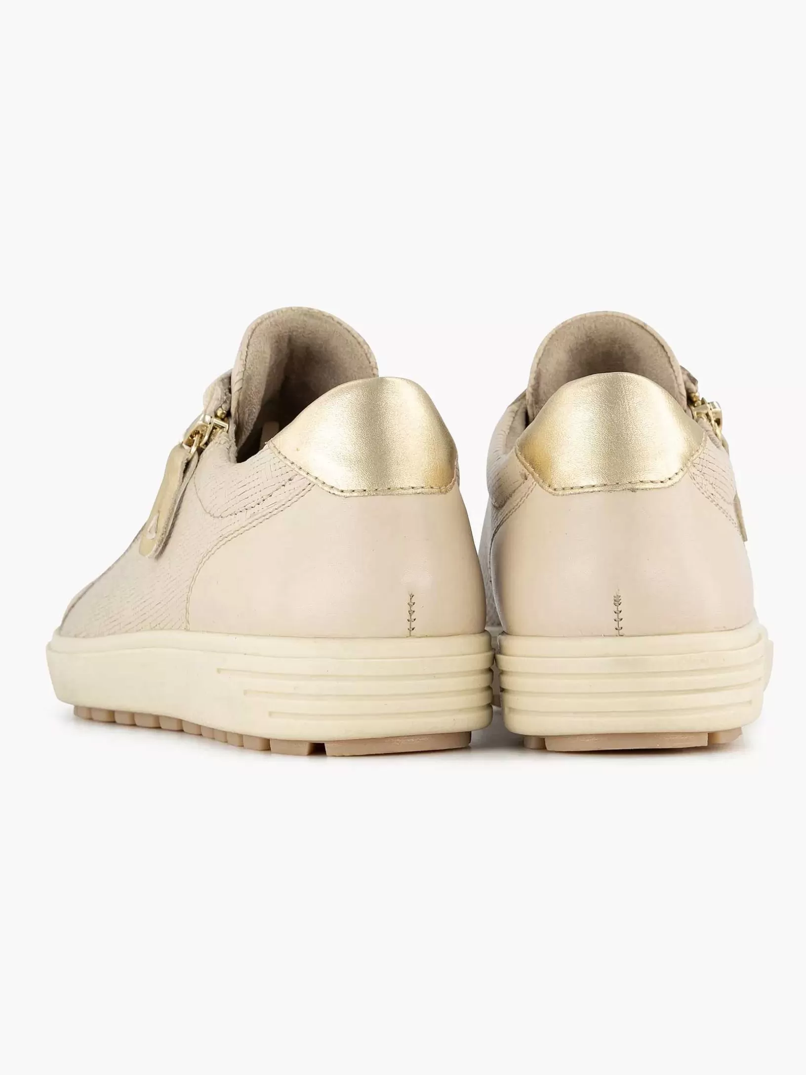 Dames Medicus Beige Leren Sneaker