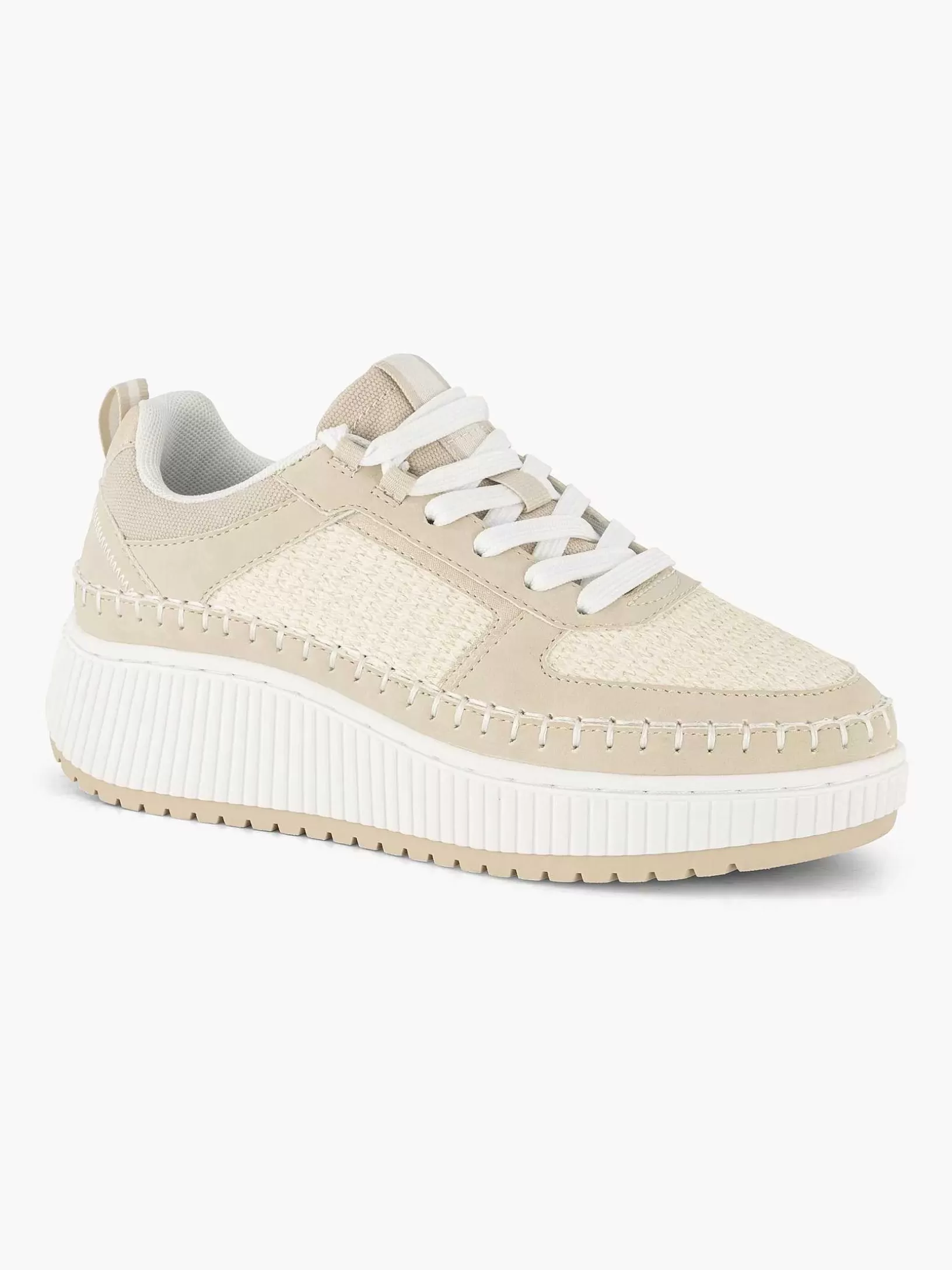 Dames Oxmox Beige Platform Sneaker