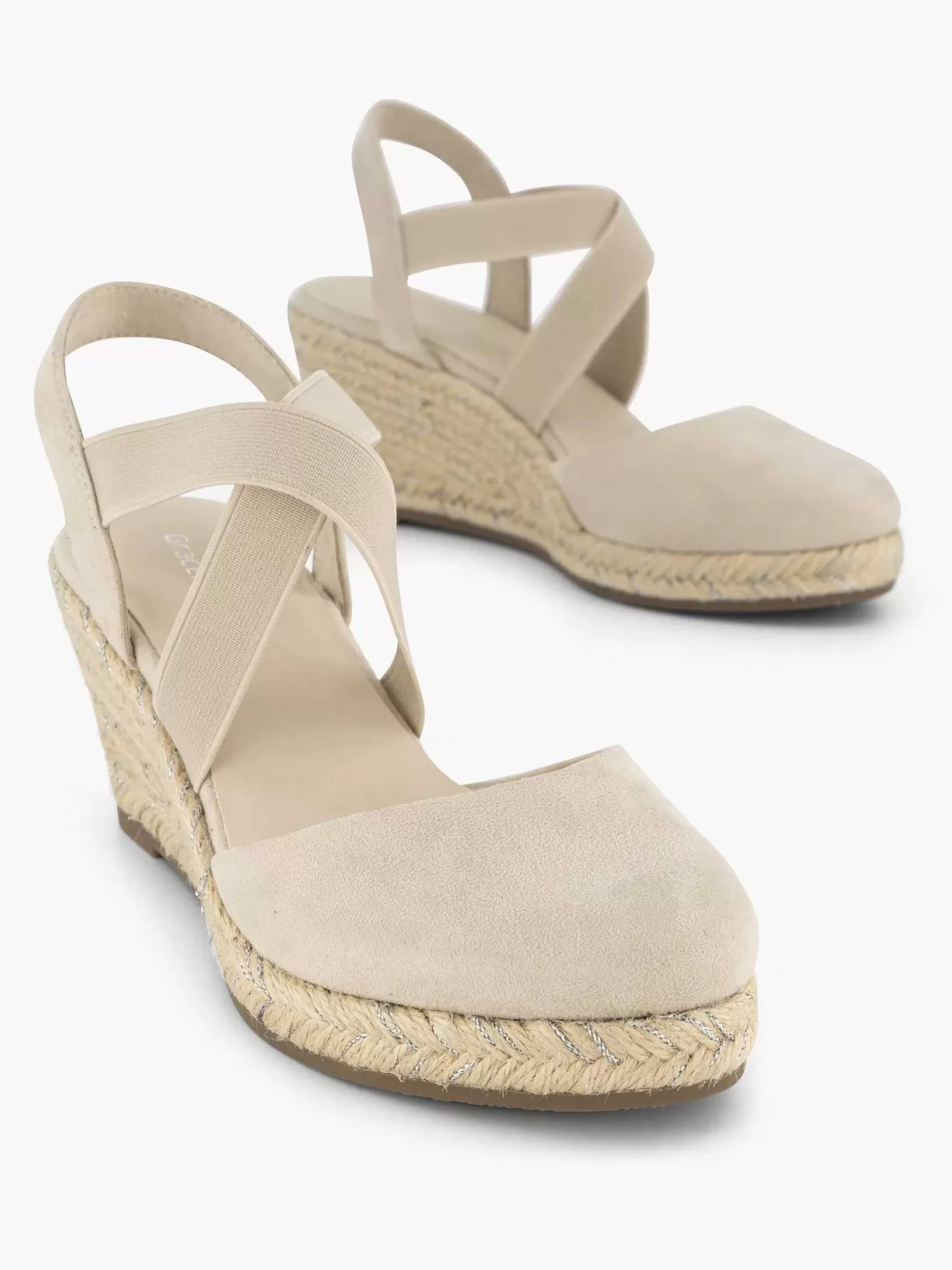 Dames Graceland Beige Slingback Sleehak