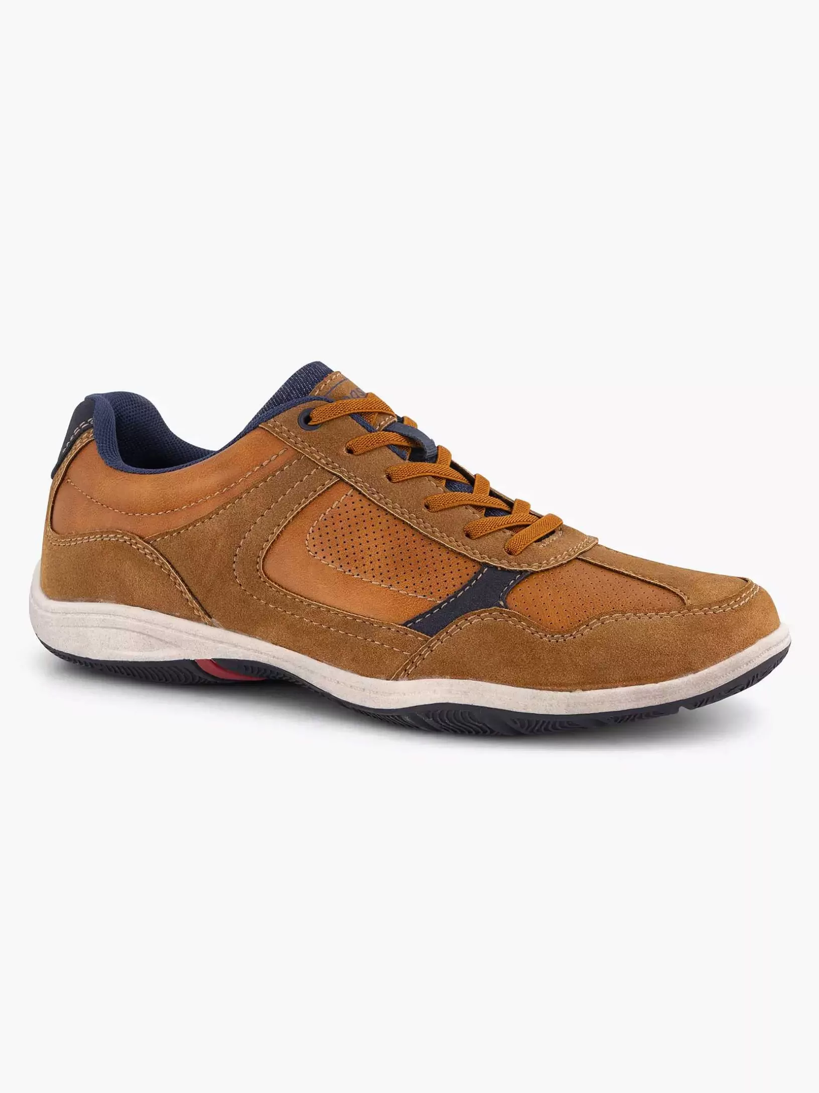 Heren Easy Street Bruine Comfort Sneaker