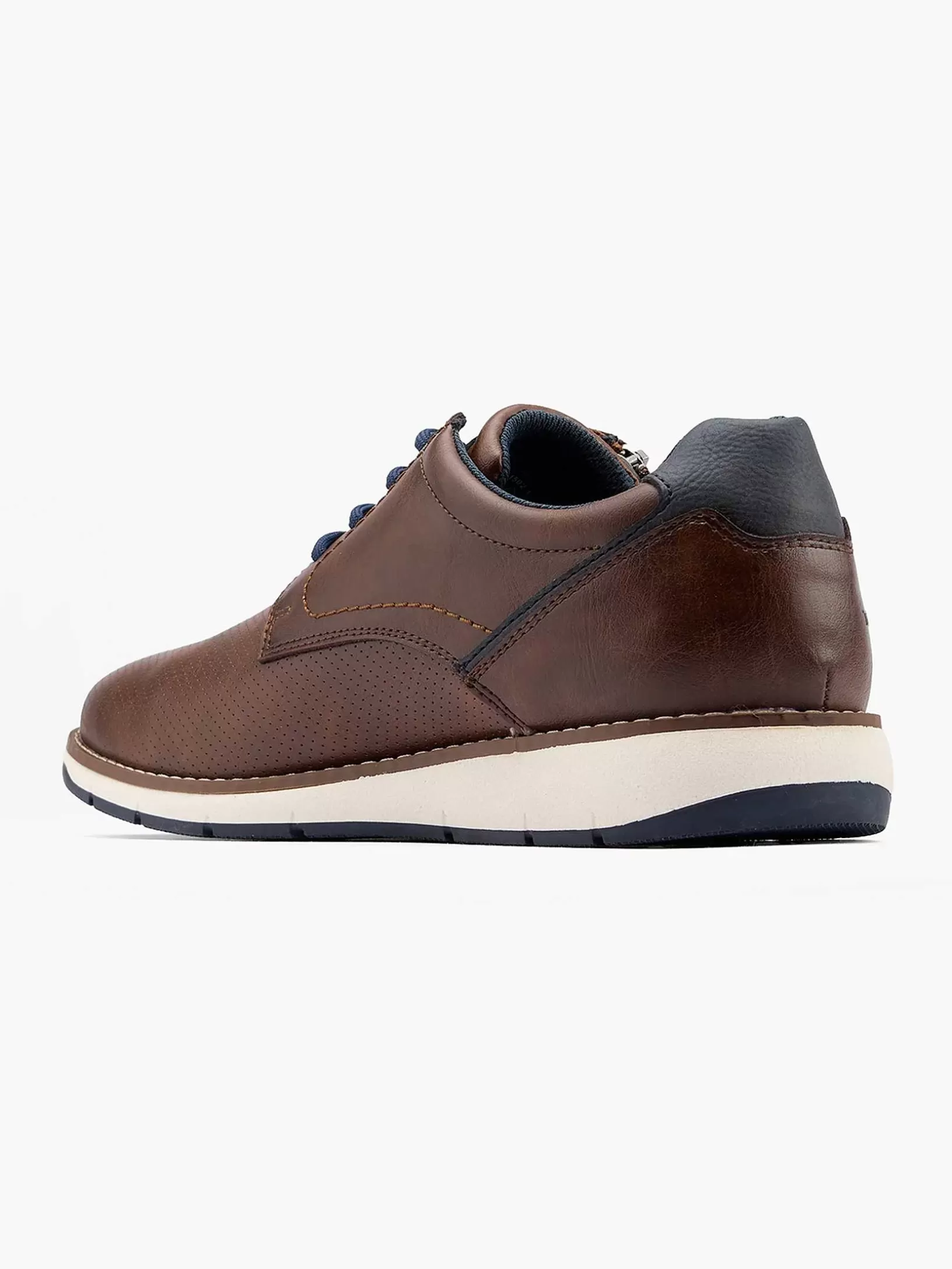 Heren TOM TAILOR Bruine Leren Sneaker