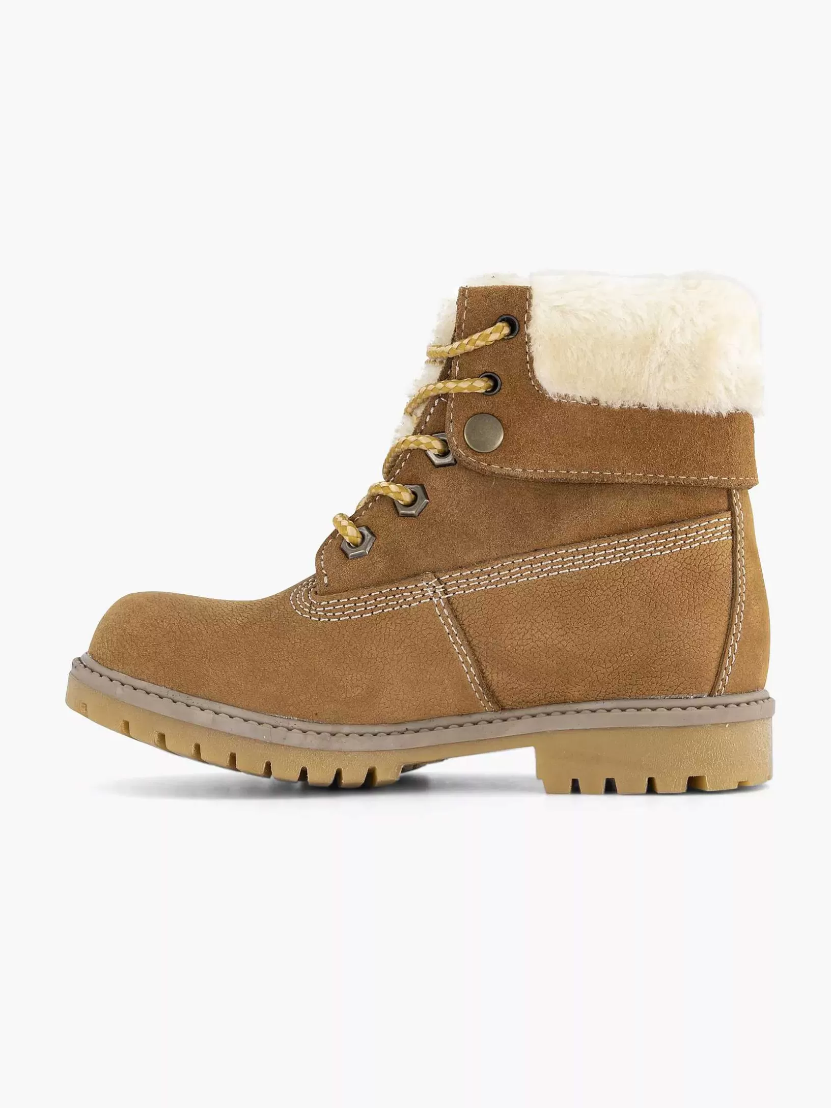 Kinderen Limelight girl Cognac Leren Veterboot Gevoerd