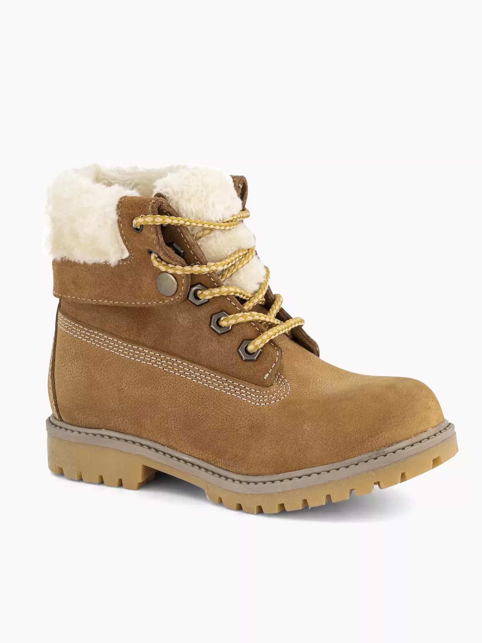 Kinderen Limelight girl Cognac Leren Veterboot Gevoerd