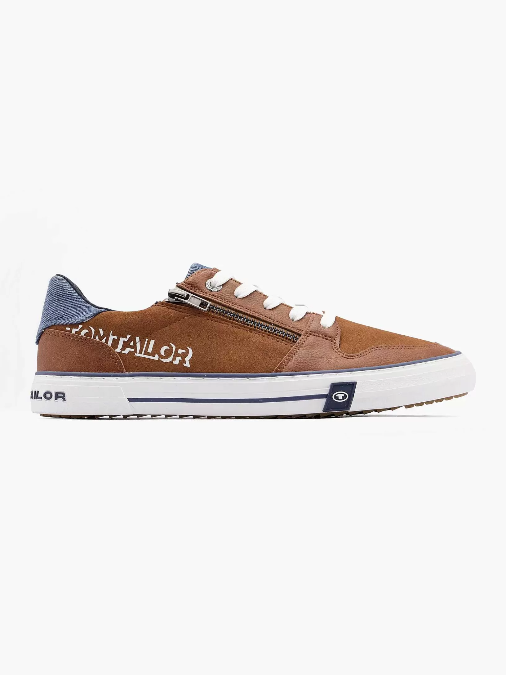 Heren TOM TAILOR Cognac Sneaker