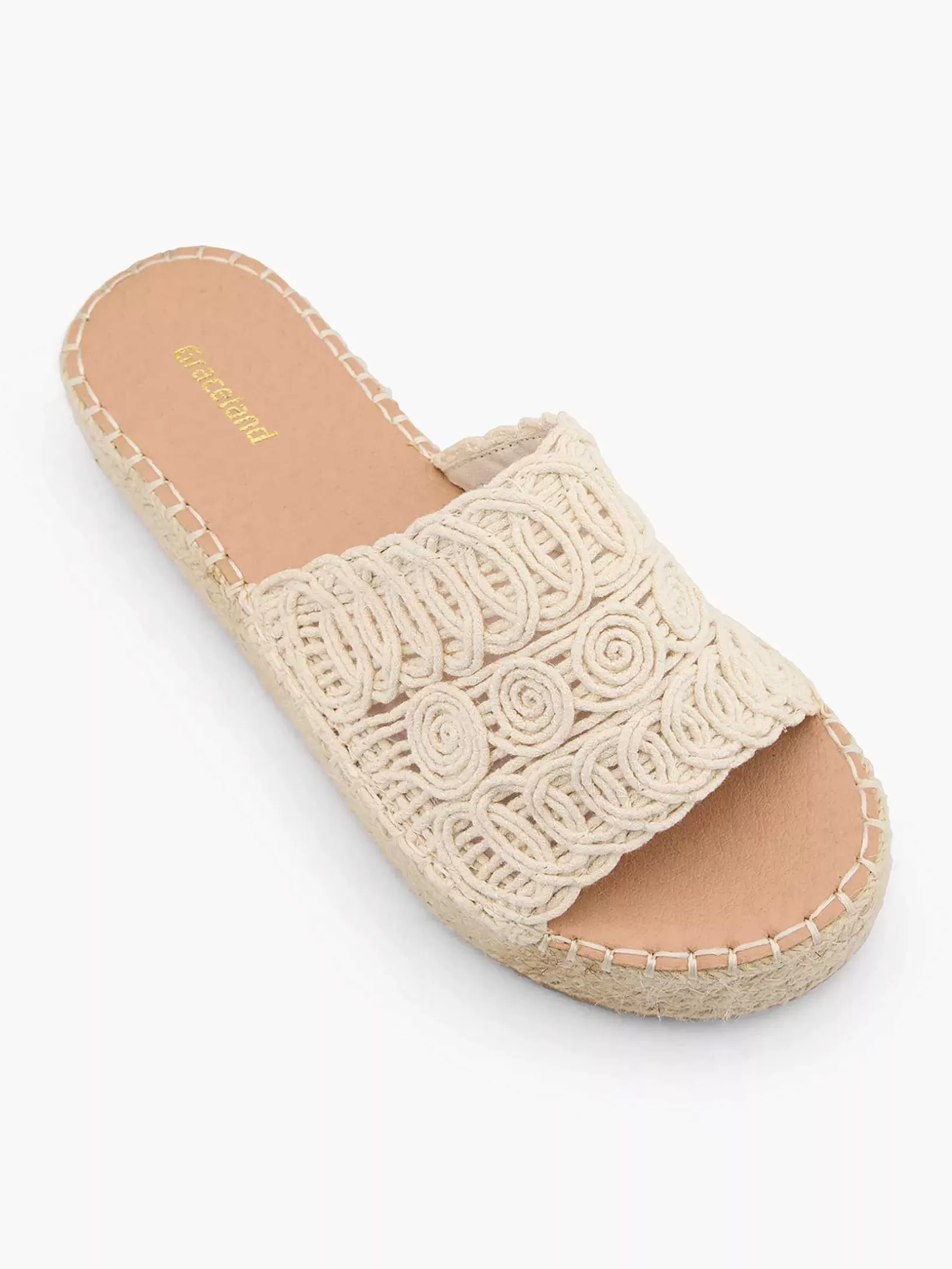 Dames Graceland Creme Platform Slipper