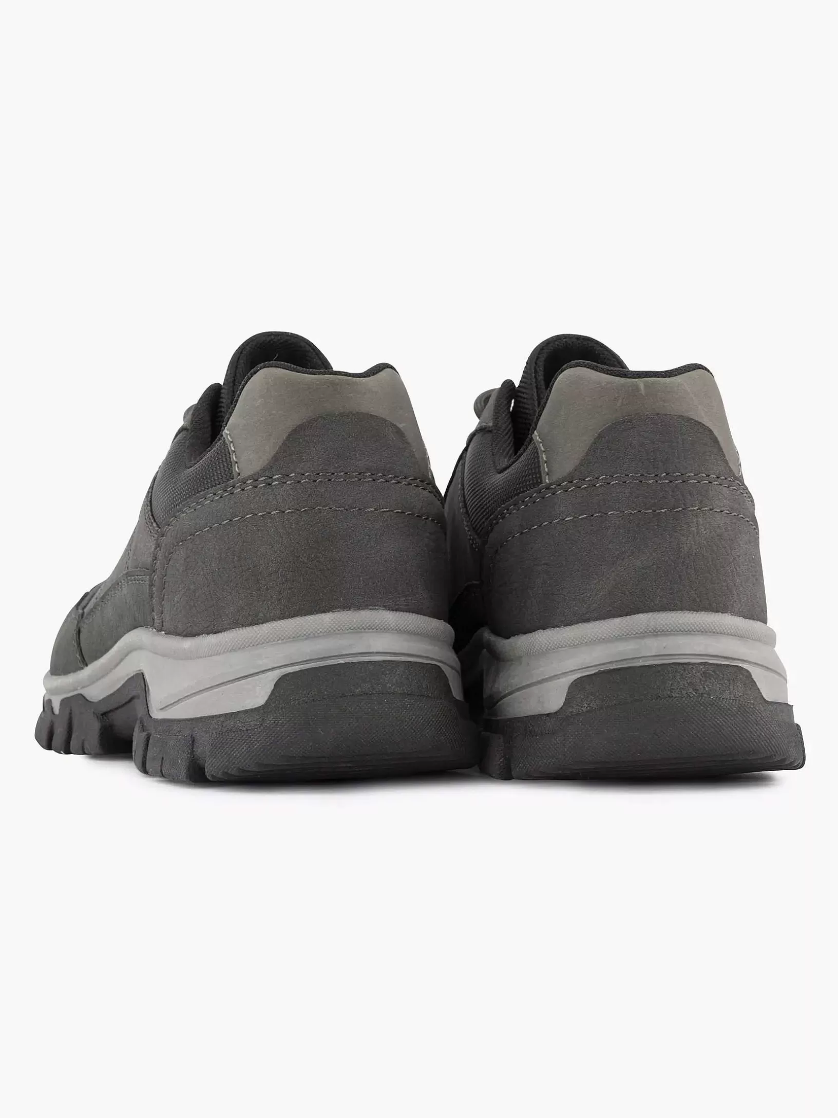 Heren Easy Street Donkergrijze Comfort Sneaker