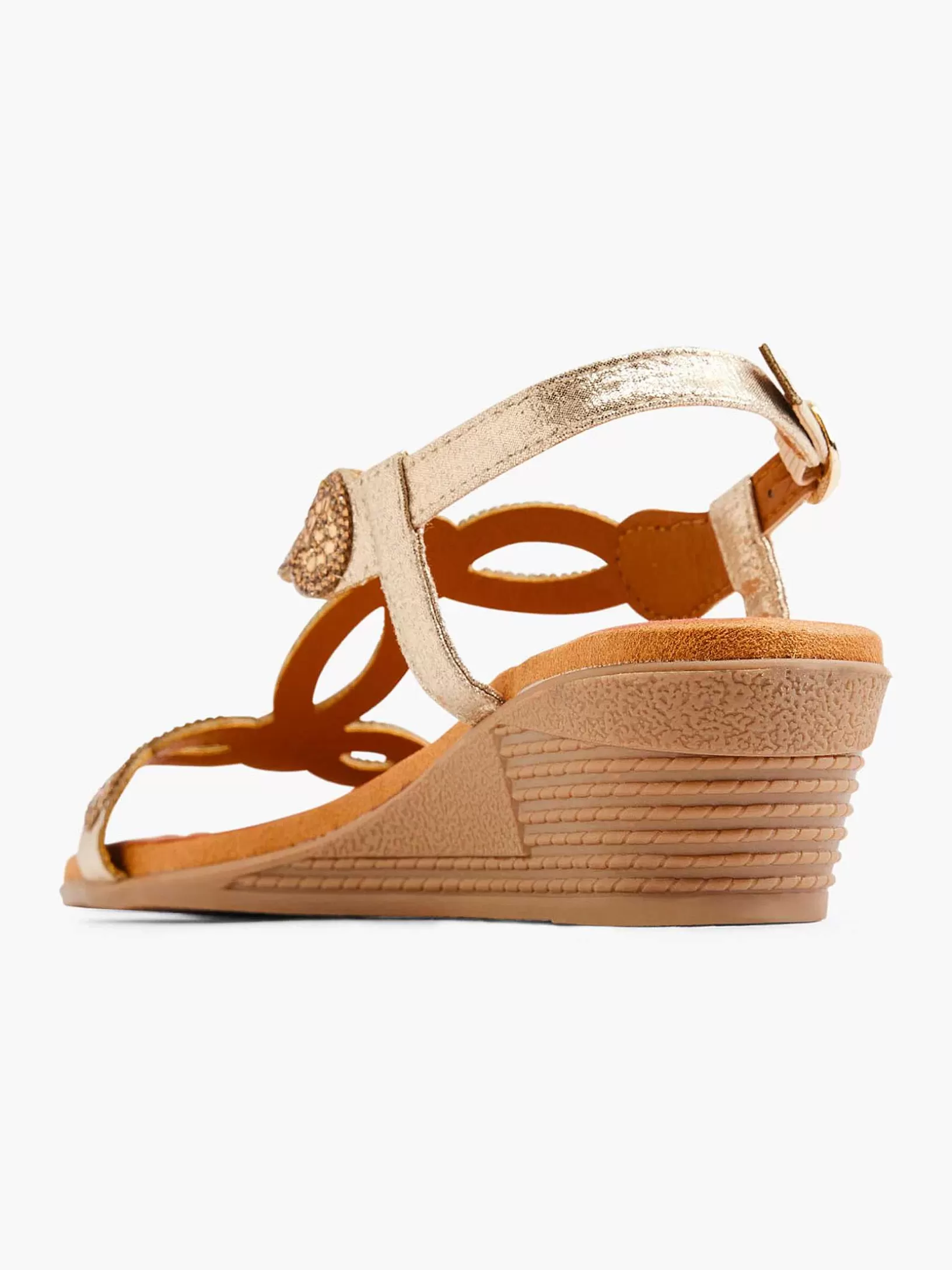 Dames Easy Street Gouden Comfort Sandalette