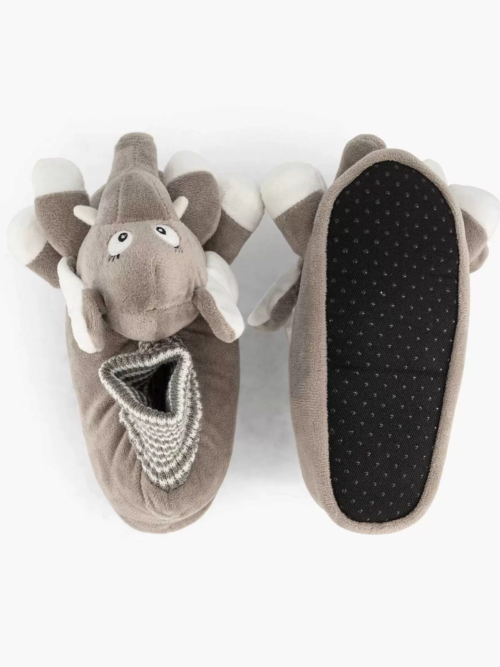 Kinderen Bobbi-Shoes Grijze Pantoffel Olifant