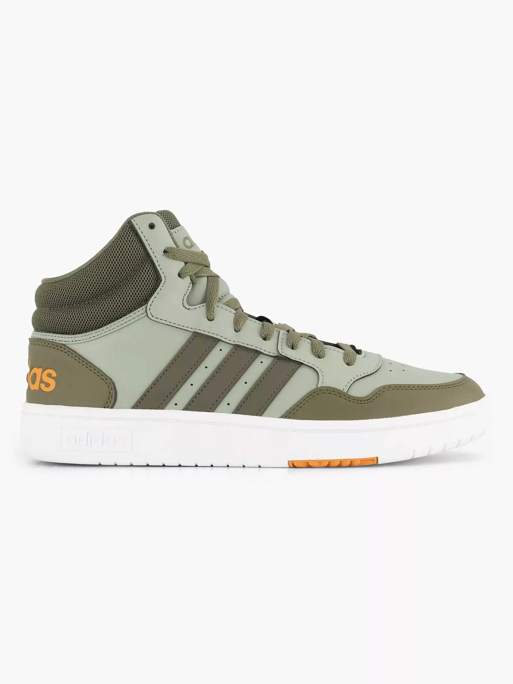 Heren adidas Groene Hoops 3.0 Mid