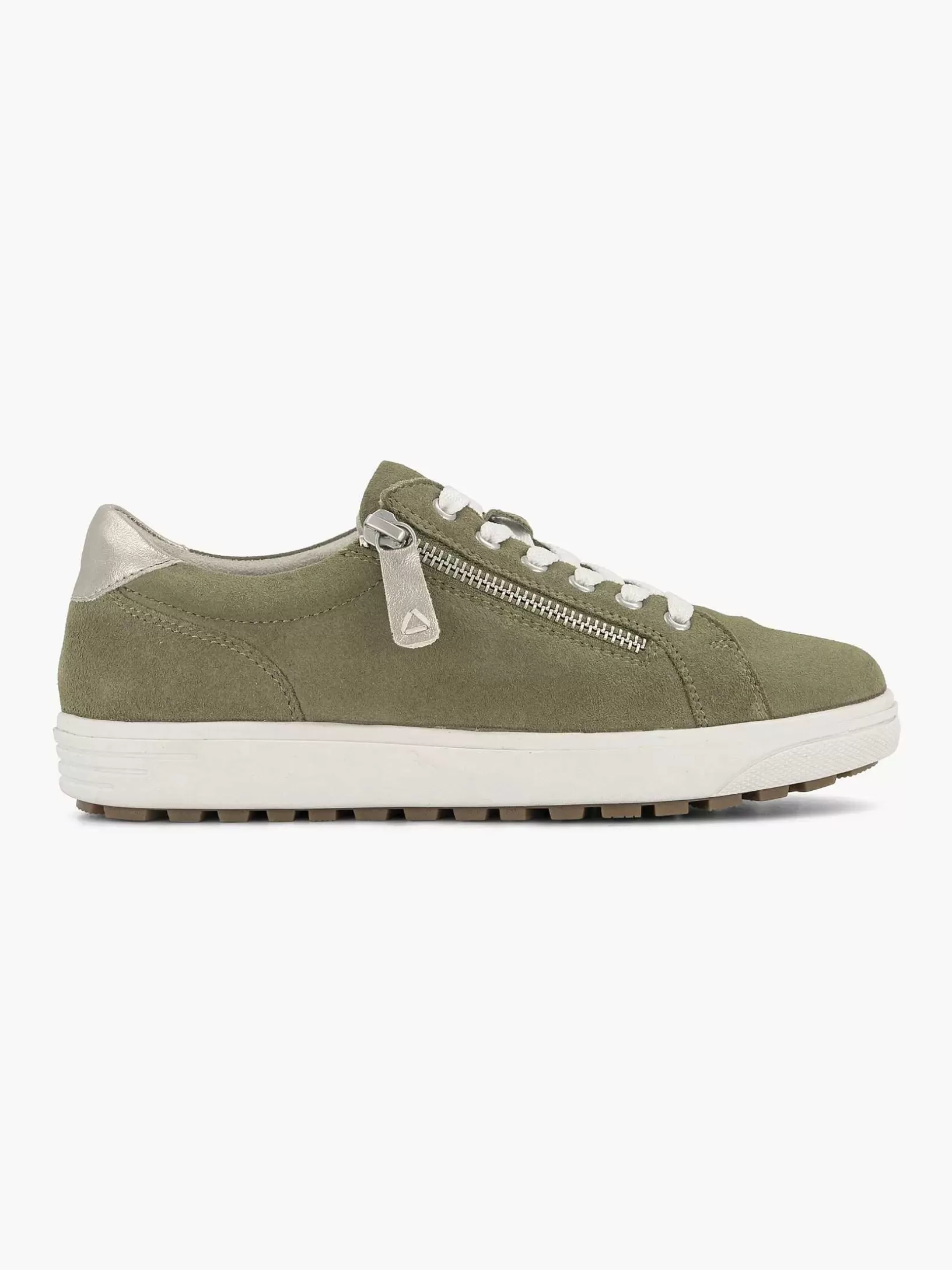 Dames Medicus Groene Leren Comfort Sneaker