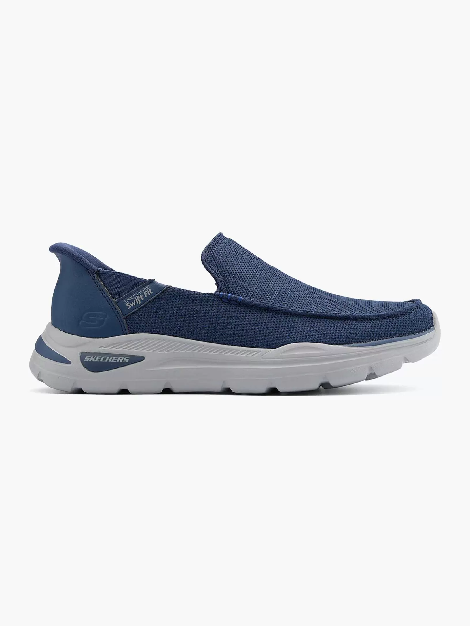 Heren Skechers Marineblauwe Instapper Memory Foam