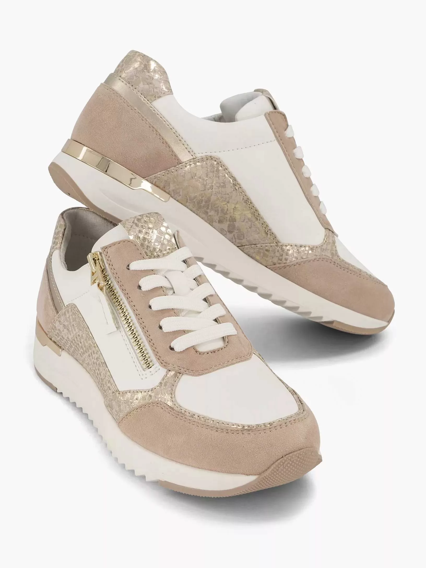 Dames Medicus Roze Leren Sneaker