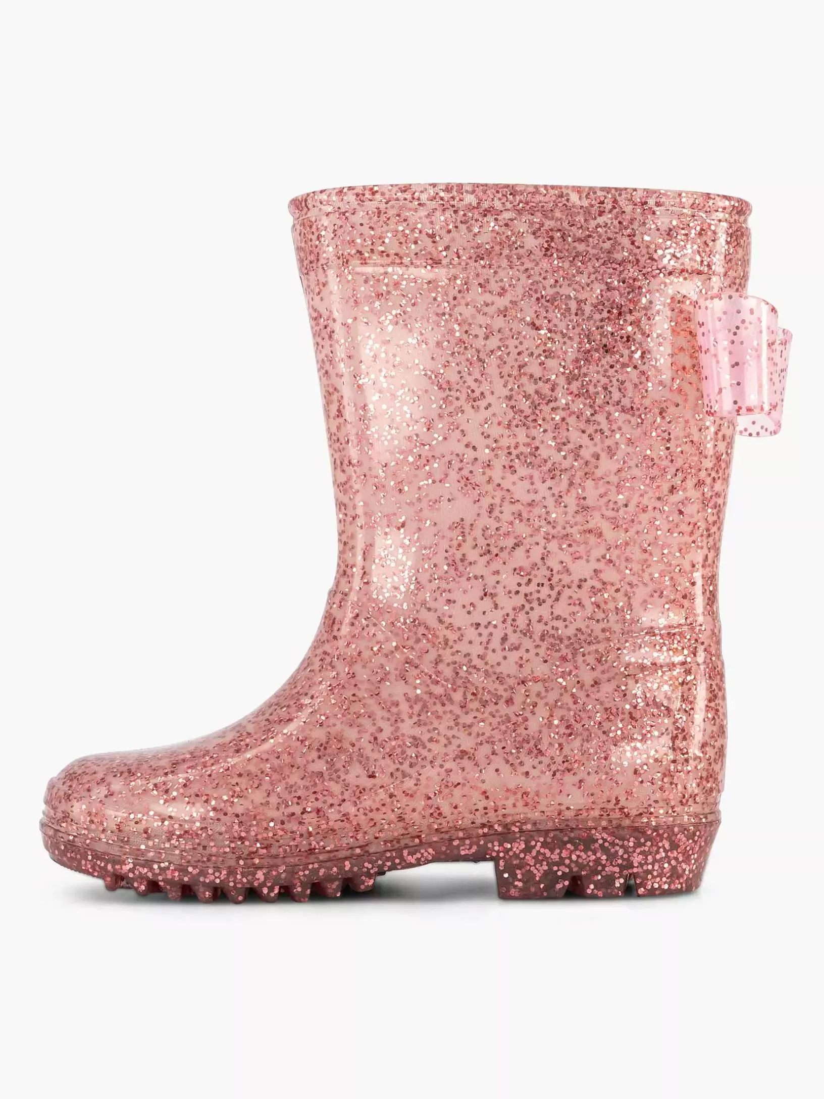 Kinderen Landrover Roze Regenlaars Glitter Strik