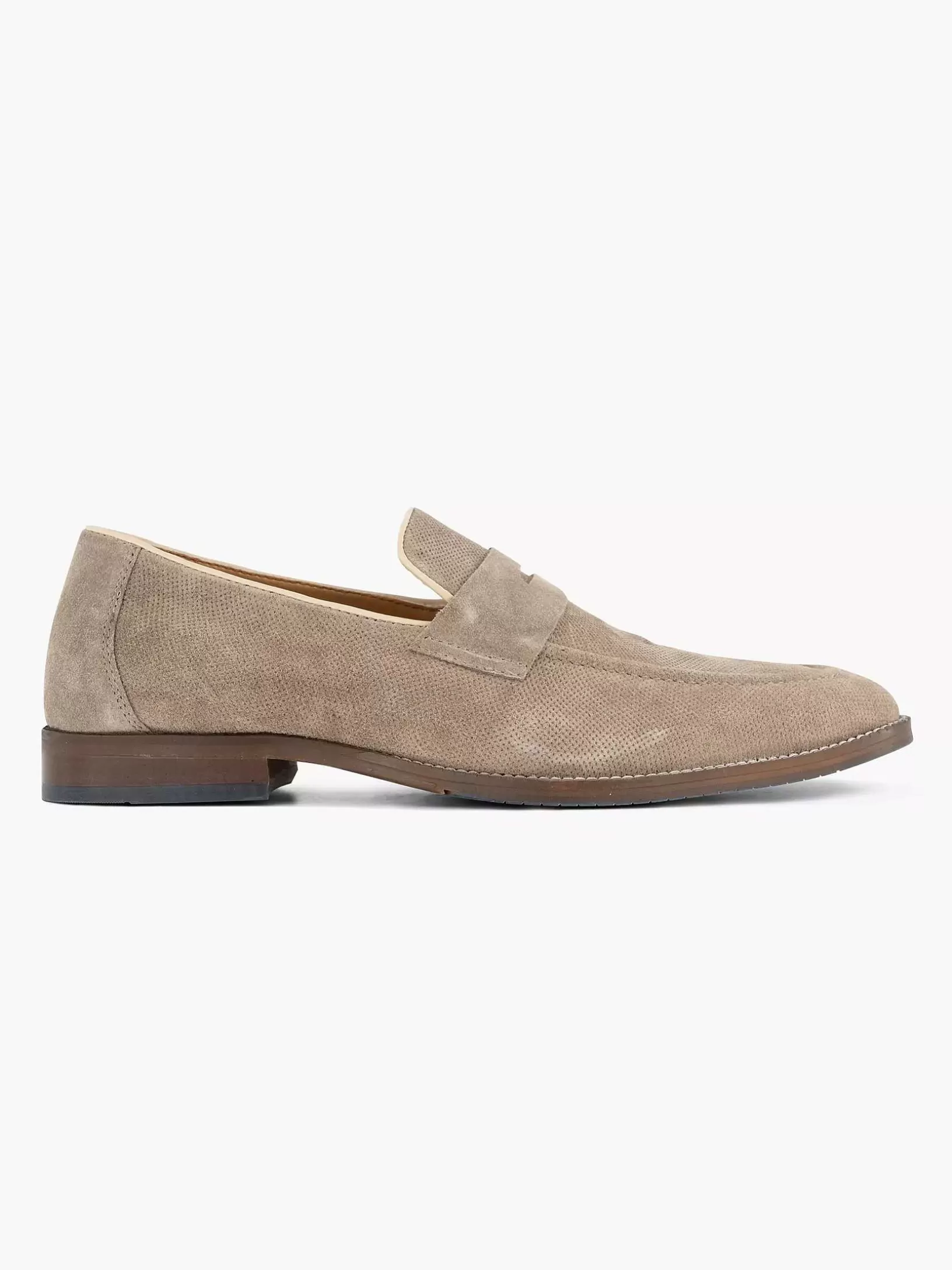 Heren AM SHOE Taupe Suede Instapper