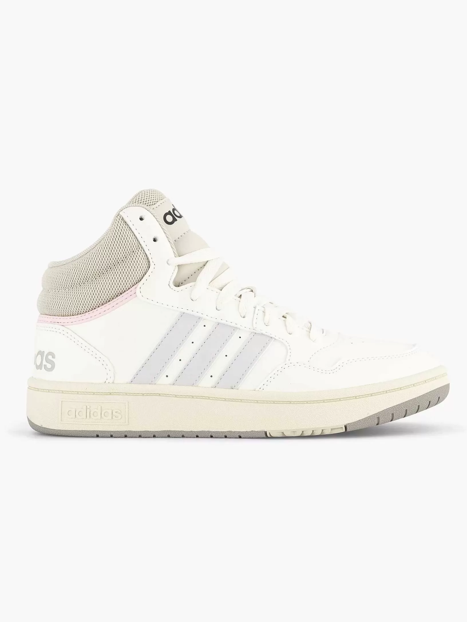 Dames adidas Witte Hoops 3.0 Mid