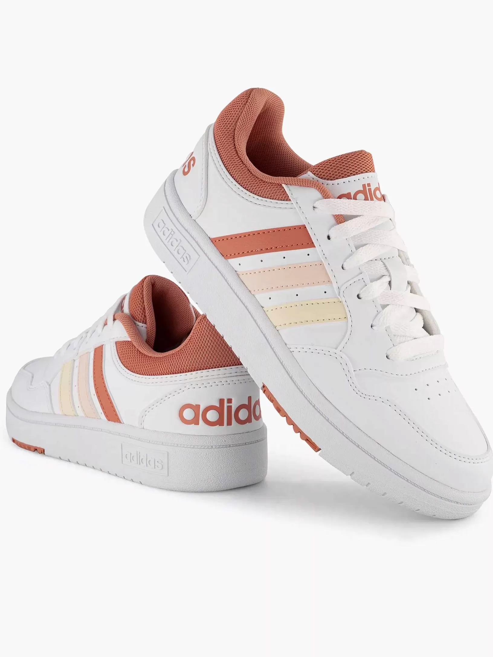 Dames adidas Witte Hoops 3.0 W