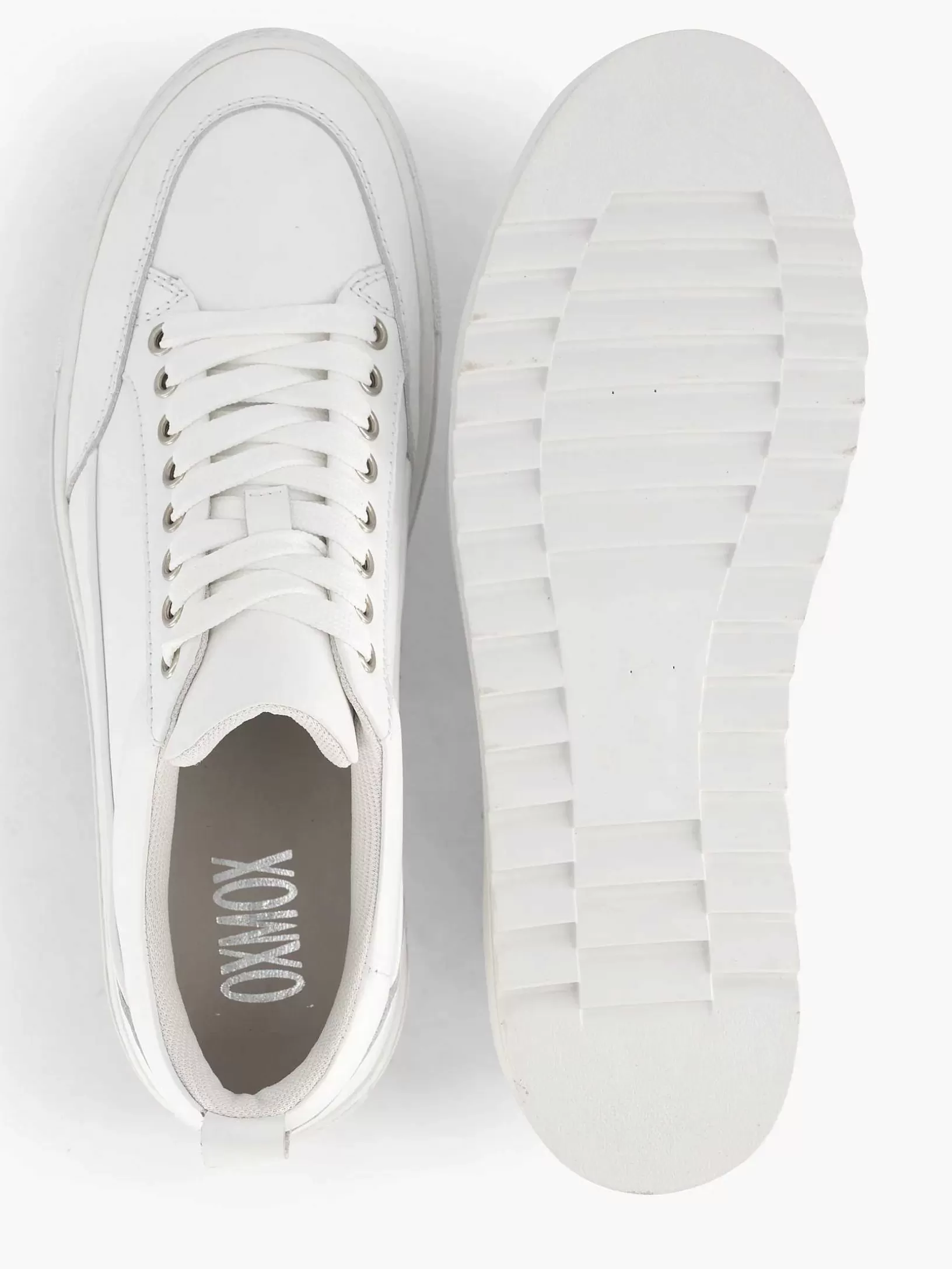 Heren Oxmox Witte Leren Sneaker