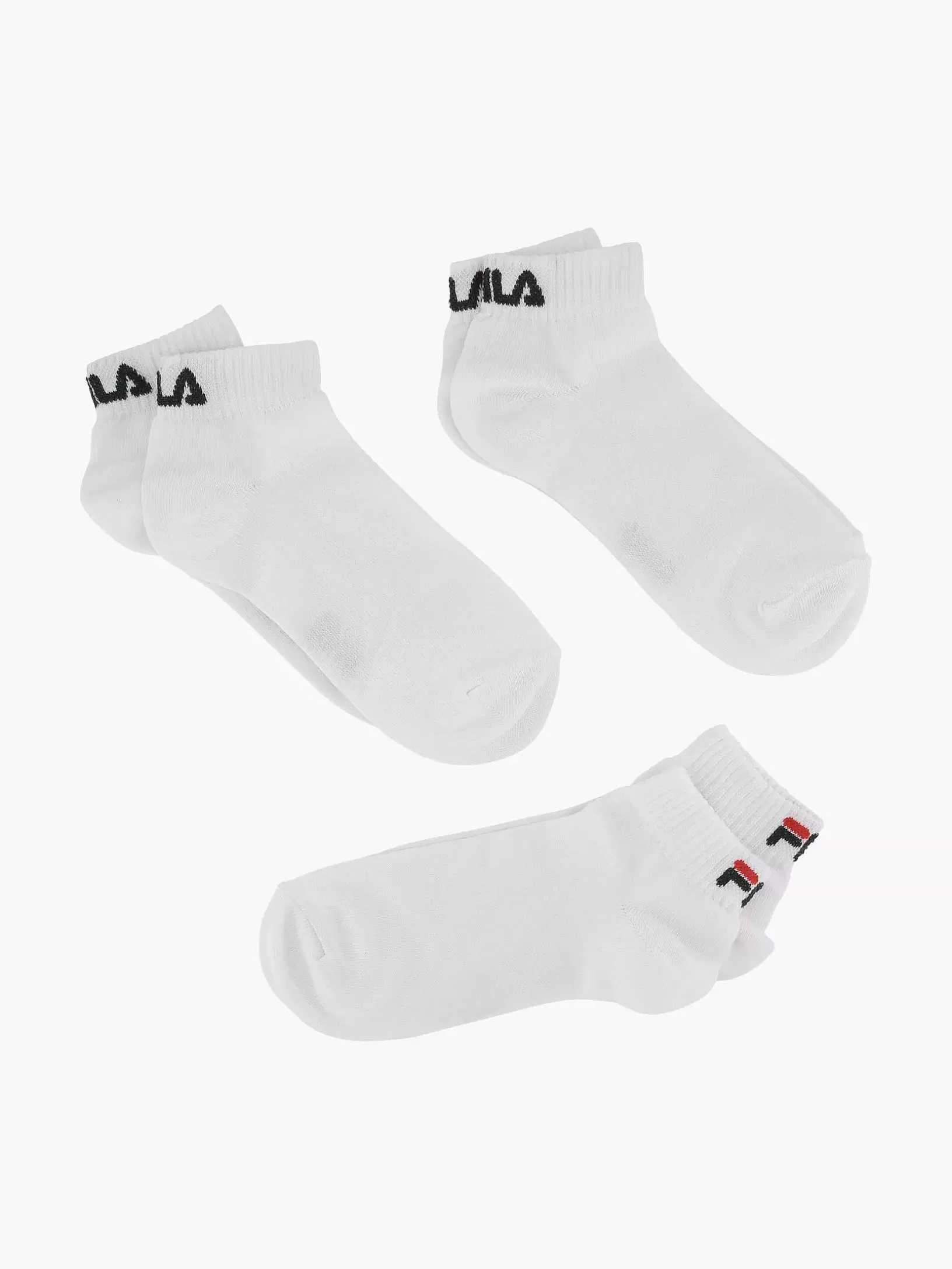 Heren FILA Witte Lifestyle 3 Pak Mt 39-46