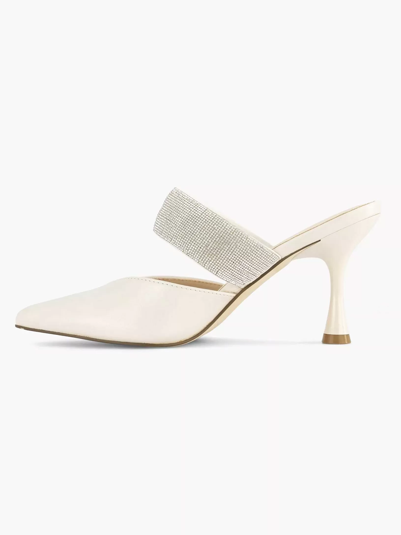 Dames Graceland Witte Pump Steentjes