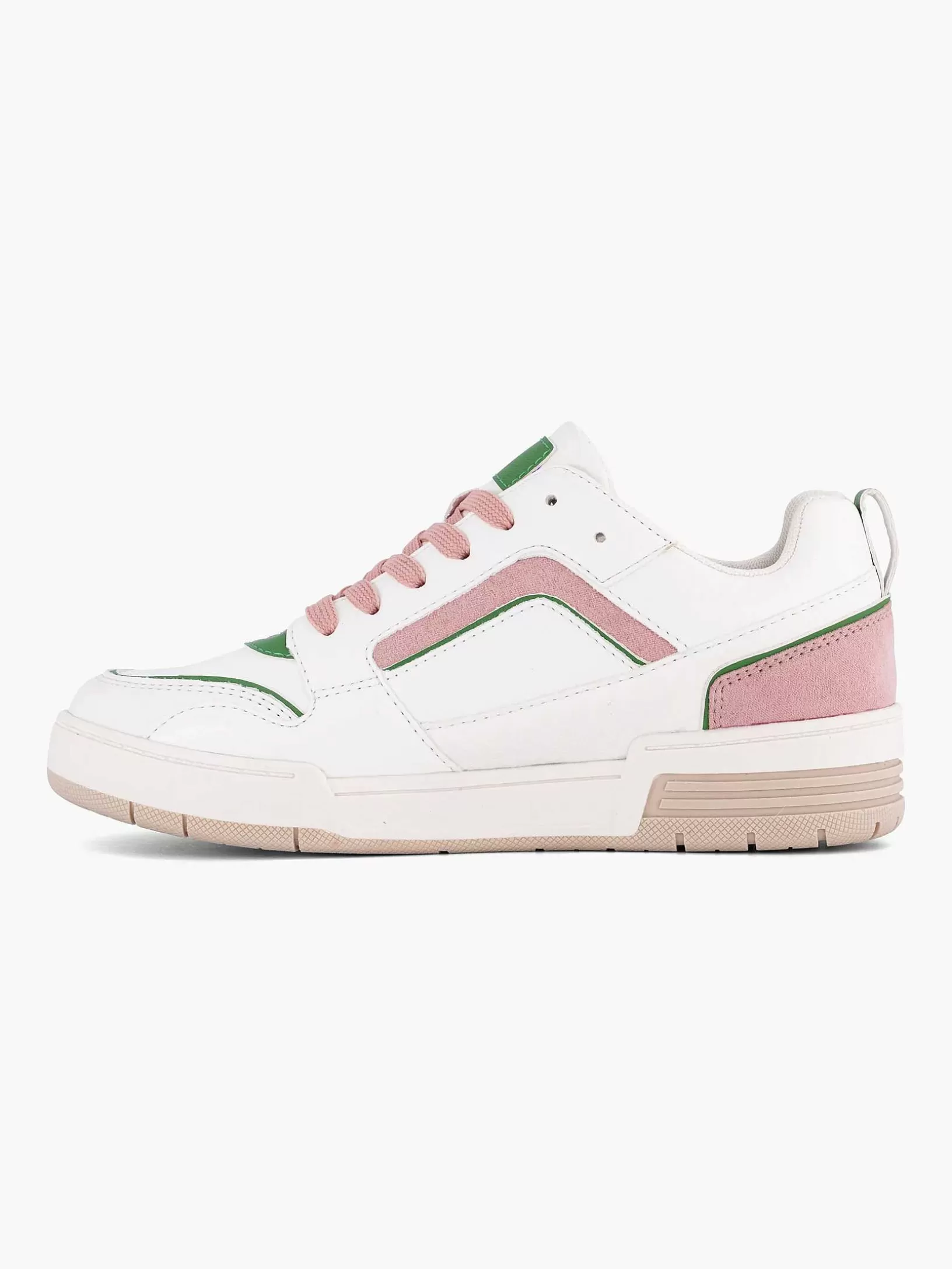 Dames Oxmox Witte Retro Sneaker Roze