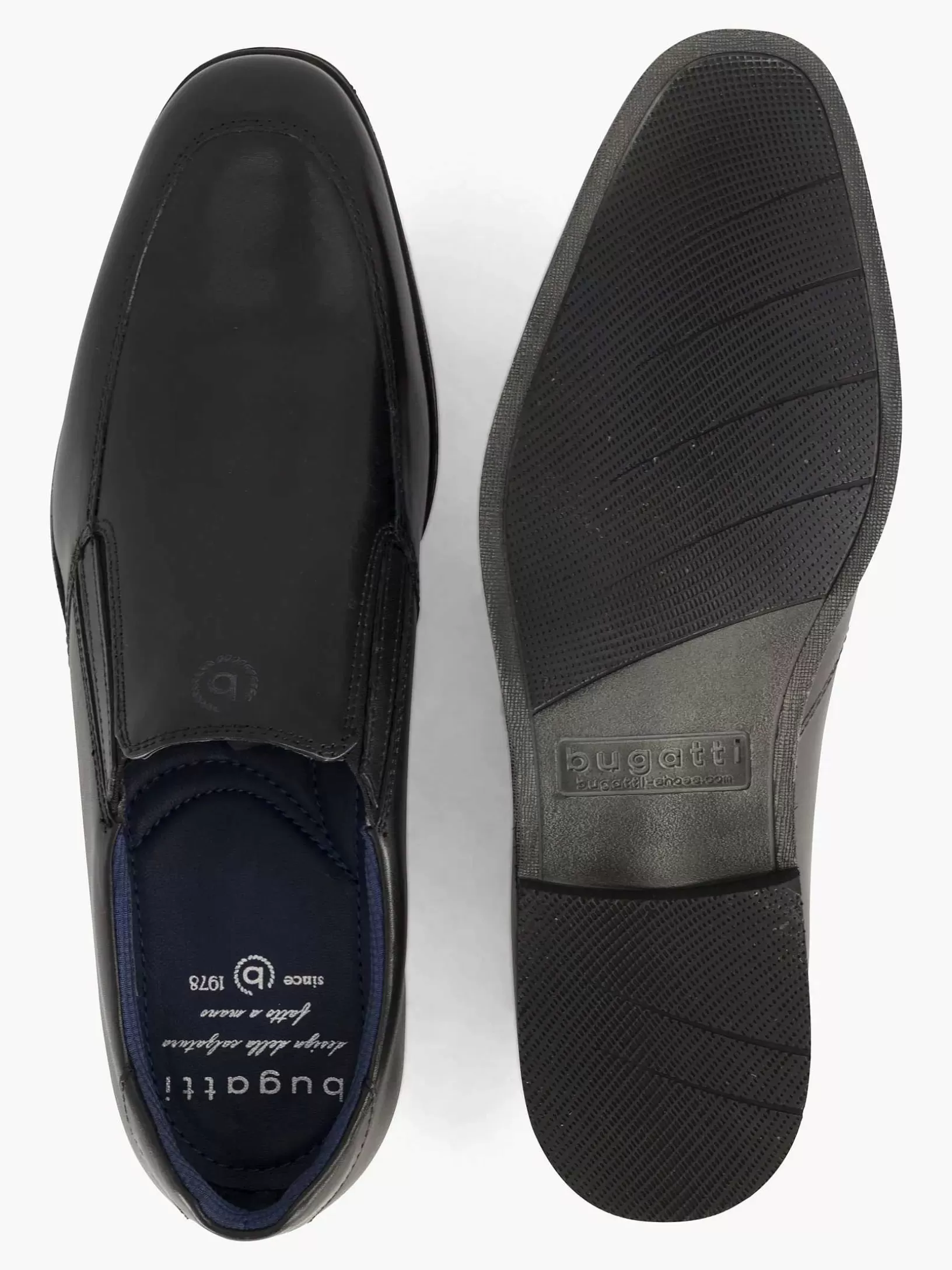 Heren Bugatti Zwarte Leagro Slipper