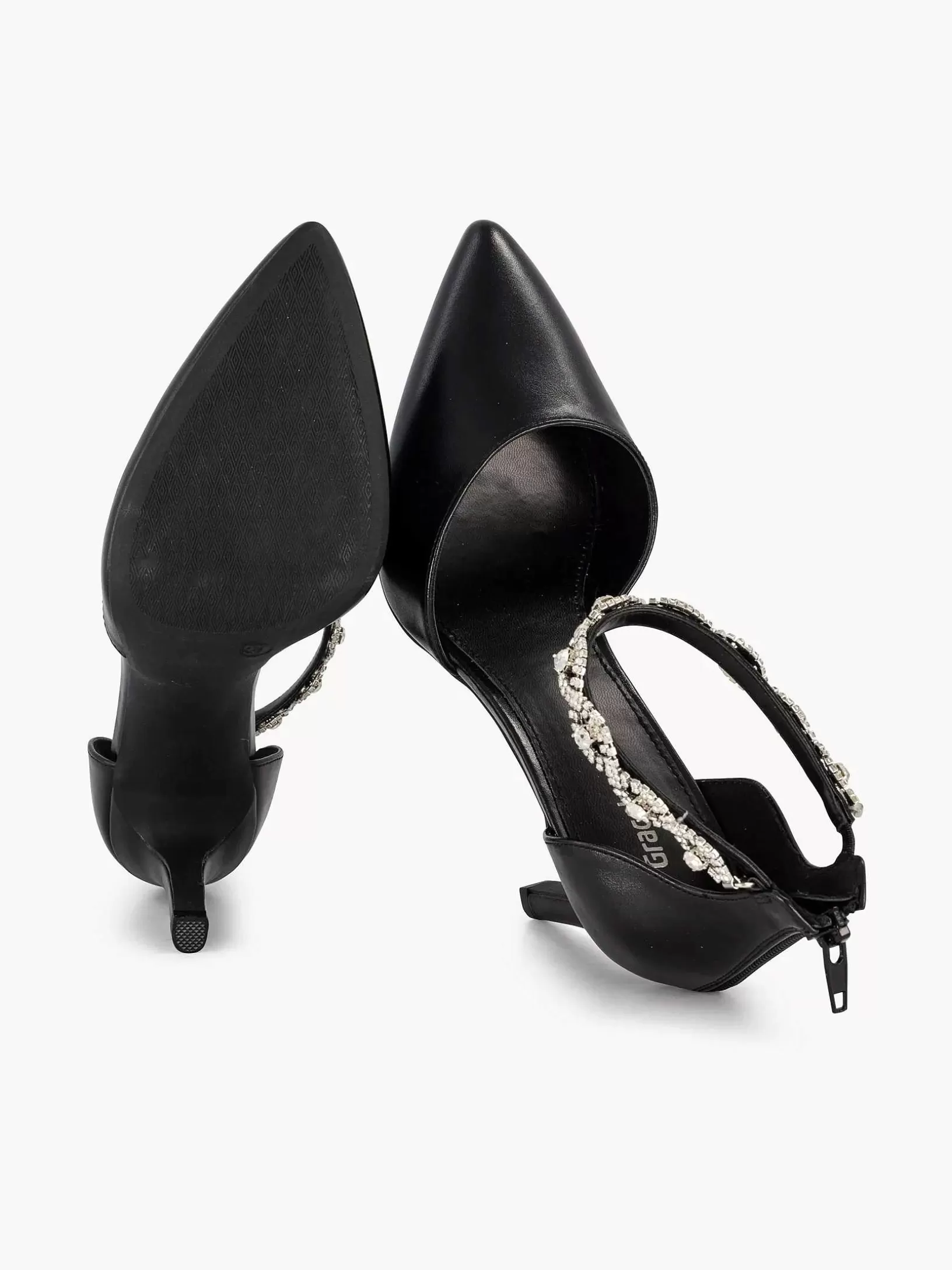 Dames Graceland Zwarte Pump Steentjes