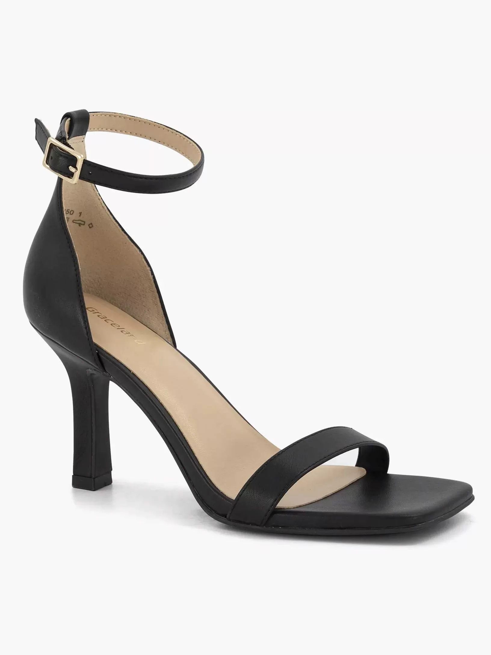 Dames Graceland Zwarte Sandalette